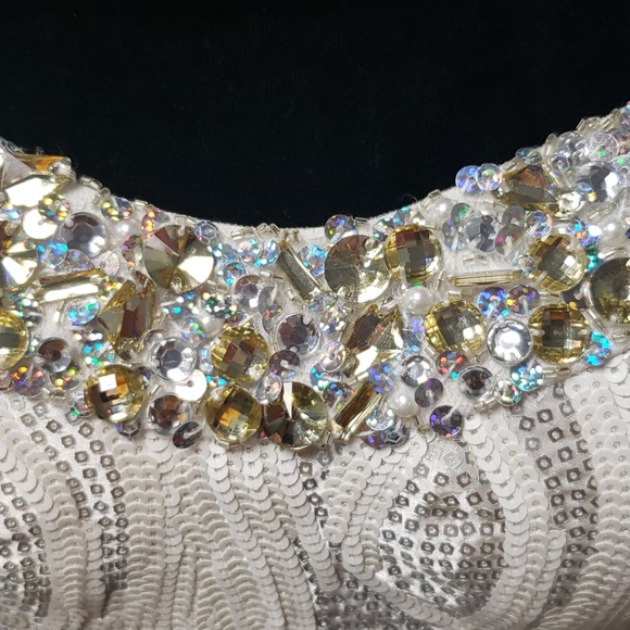 Blush,prom,white, strapless, mermaid, size 8 - Picture 4 of 14